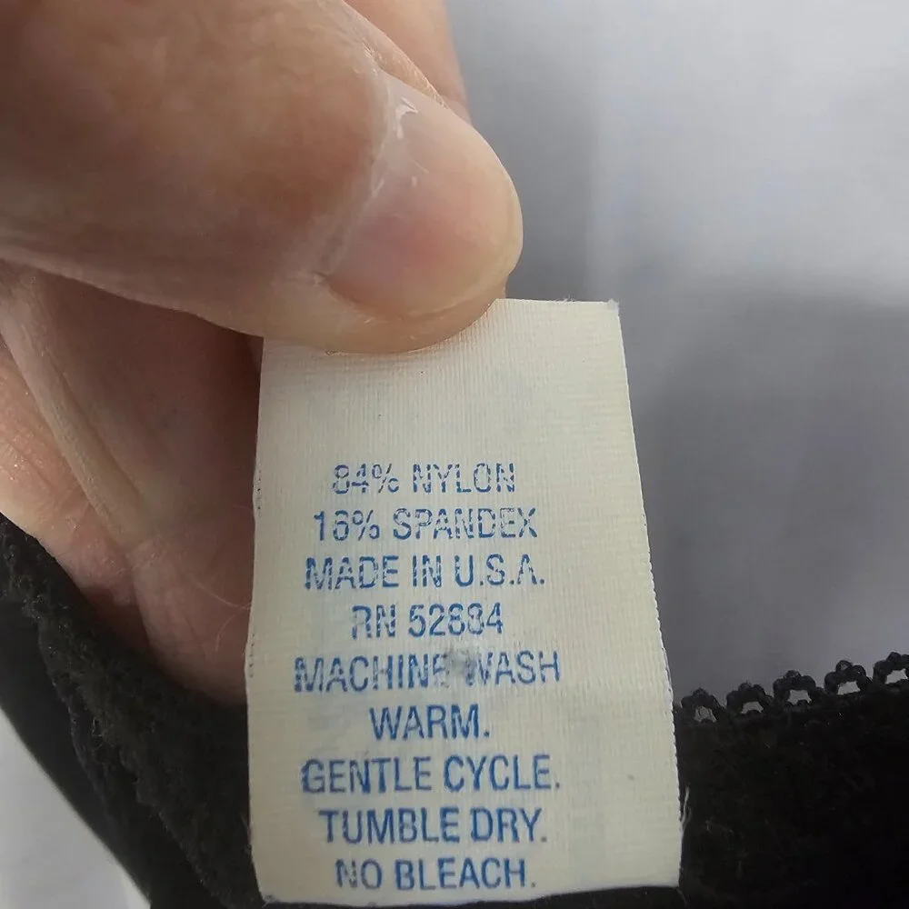 Vintage Lanique Bodysuit Black Lace Fairy Grunge Goth Whimsigoth 44 NWT - Picture 10 of 12